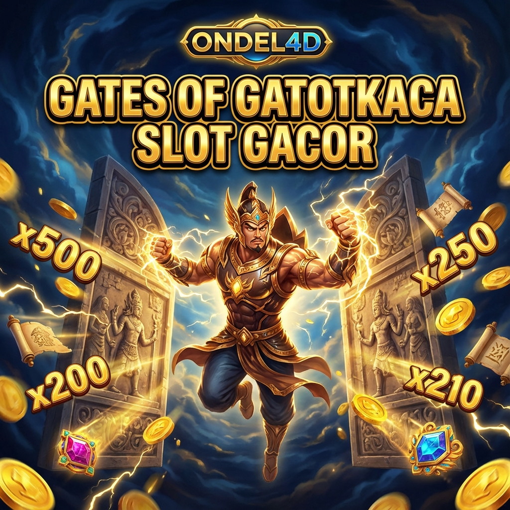 Gates of Gatotkaca di ONDEL4D: Ketika Kekuatan Ksatria Nusantara Membuka Gerbang Slot Gacor Penuh Kejutan.
